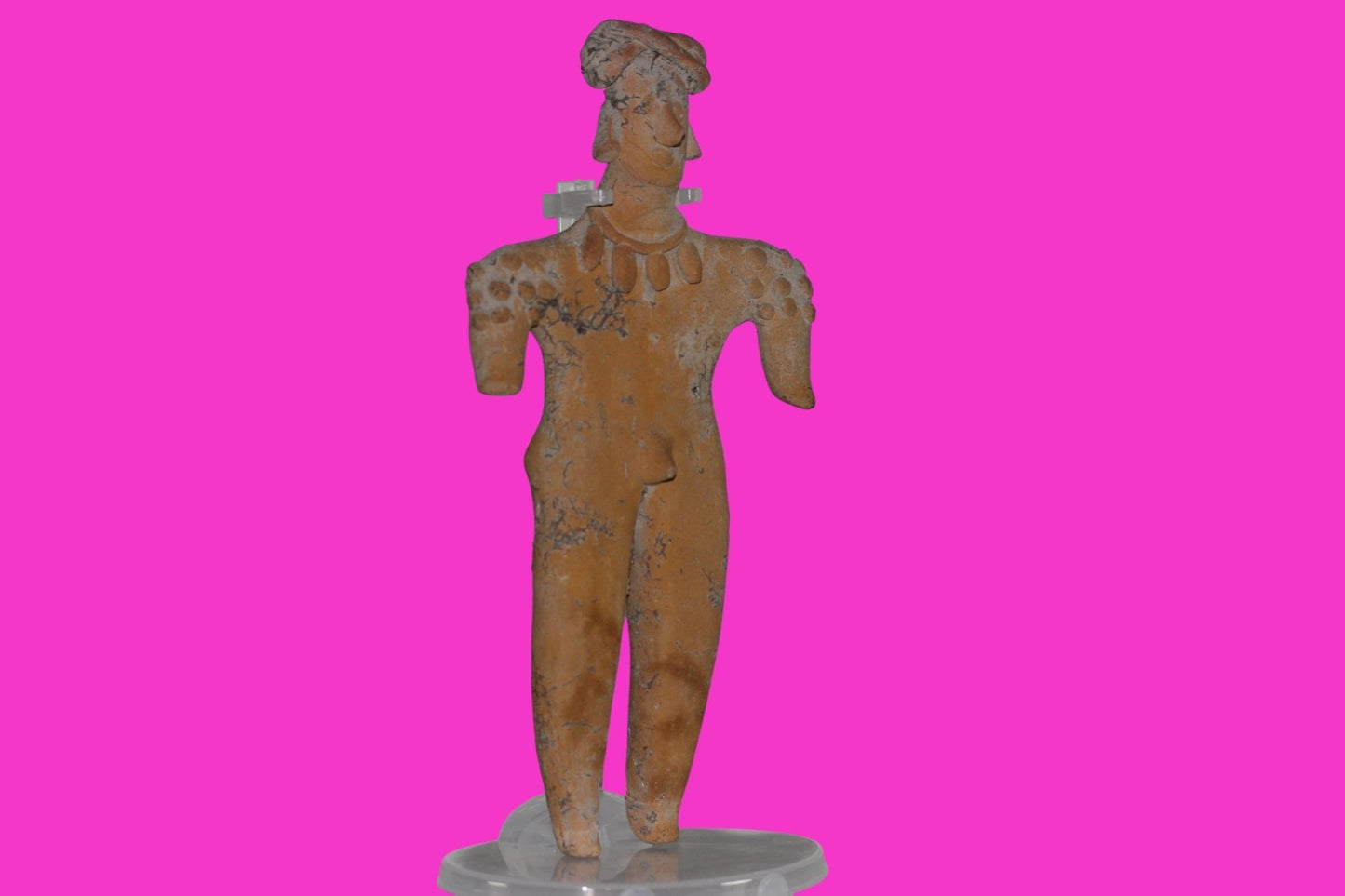 Pre Columbian Artifact 8 Inch Shaman Tomb Figure Colima Mexico 100 BC COA 249