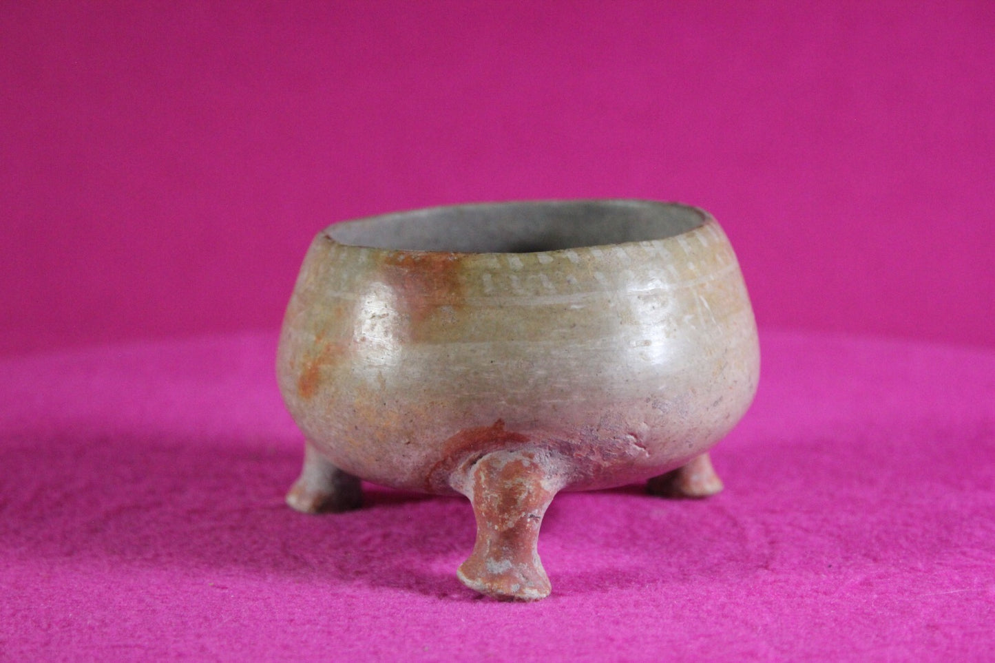 Pre Columbian Artifact Authentic Mini Tripod Bowl 1000-1400 AD Nicaragua COA J92