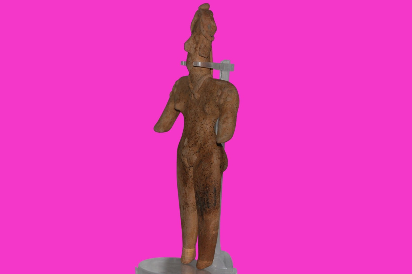 Pre Columbian Artifact BIG Female Shaman Tomb Figure Colima Mexico 100BC COA 237