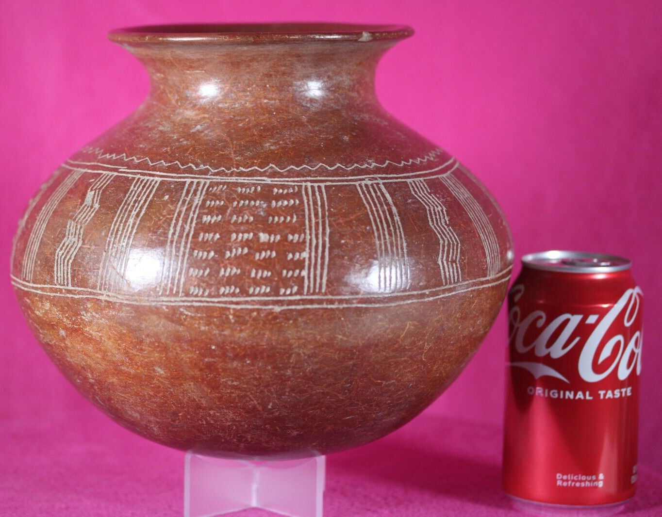 Pre Columbian Artifact Authentic Decorated Olla Chupicuaro Arte Primitivo T103