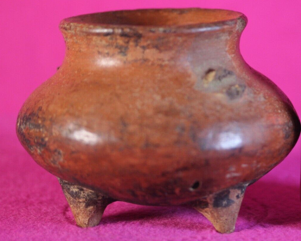 Pre Columbian Artifact Authentic Tripod Bowl Colima Mexico 200 BC-500 AD COA J91