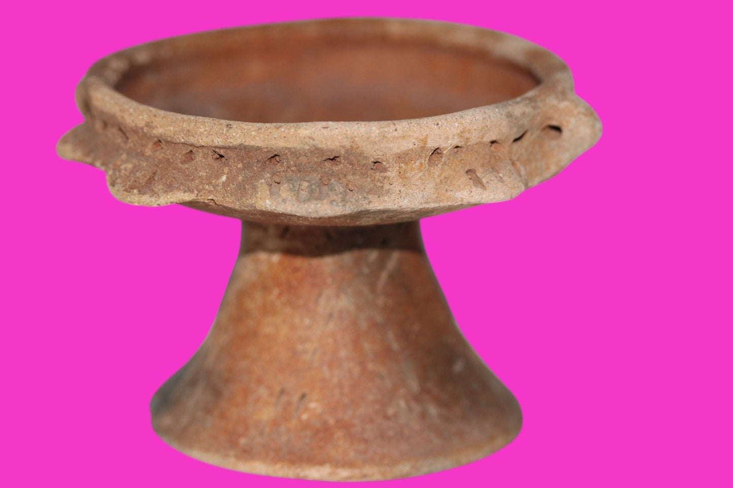 Pre Columbian Artifact Authentic Rattle Bowl Watershed Region Costa Rica COA J87