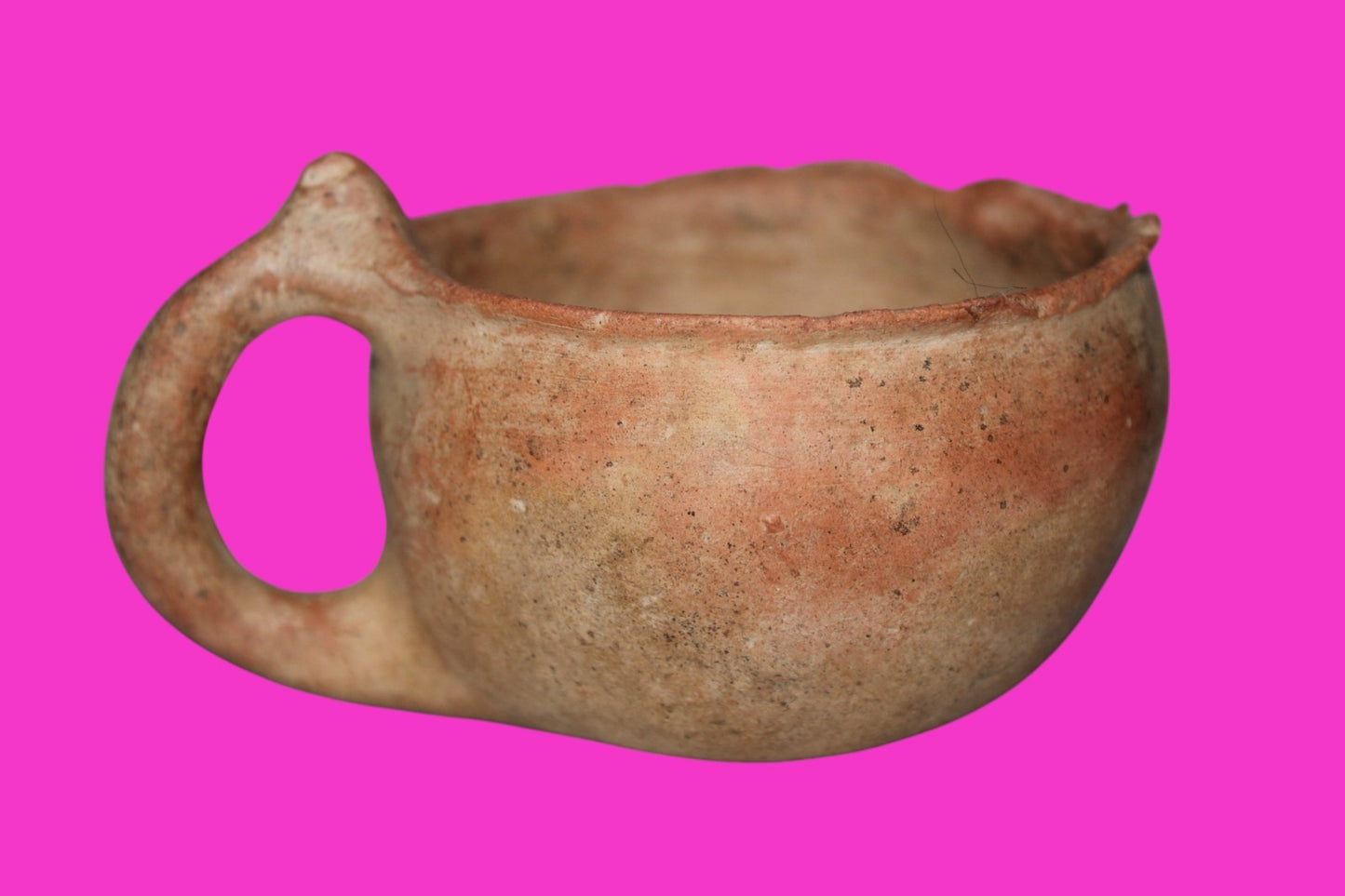 Holy Land Artifact Authentic 4000 Year Old Cup Time of Abraham 2000 BC COA J118