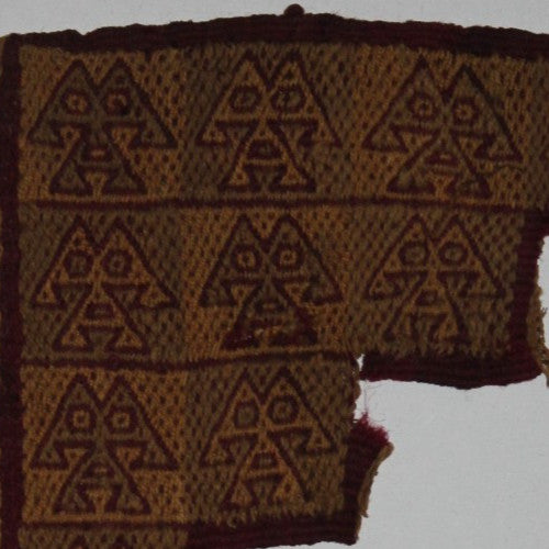 Authentic Pre Columbian Artifact Frameable Textile Border Chancay Peru COA 11