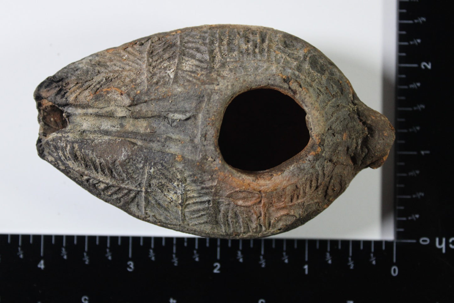 Oil Lamp Holy Land Ancient Artifact Jesus Christ Home Israel 300-600 AD COA 121