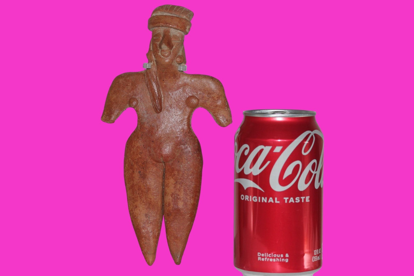 Pre Columbian Artifact 7 Inch Female Tomb Figure Colima Mexico 100 BC COA 244