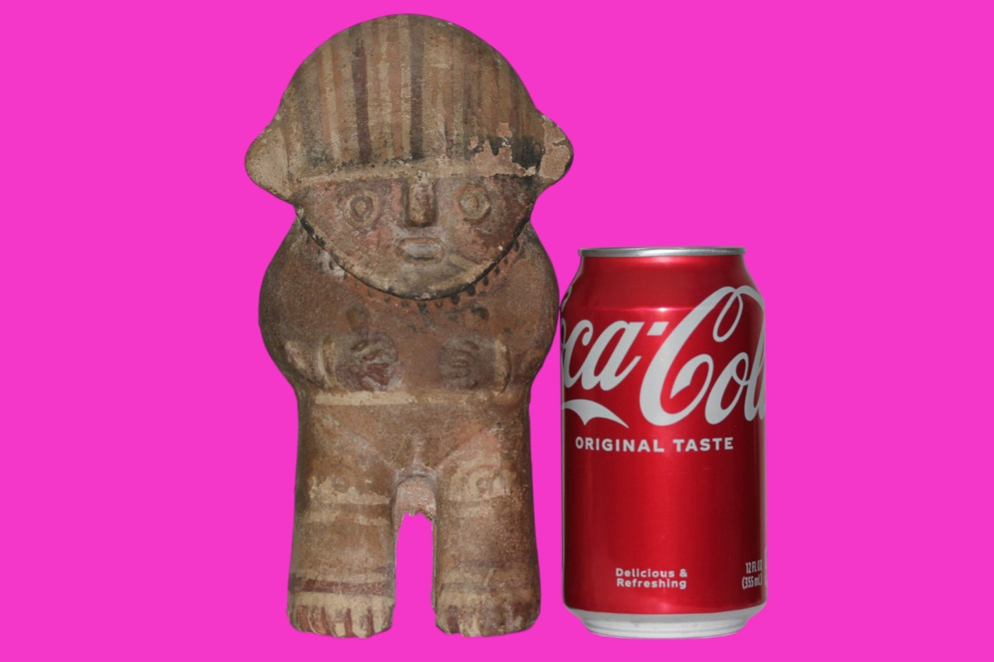 Pre Columbian Authentic Artifact Chancay Female Figure Peru 1200-1450 AD COA J42