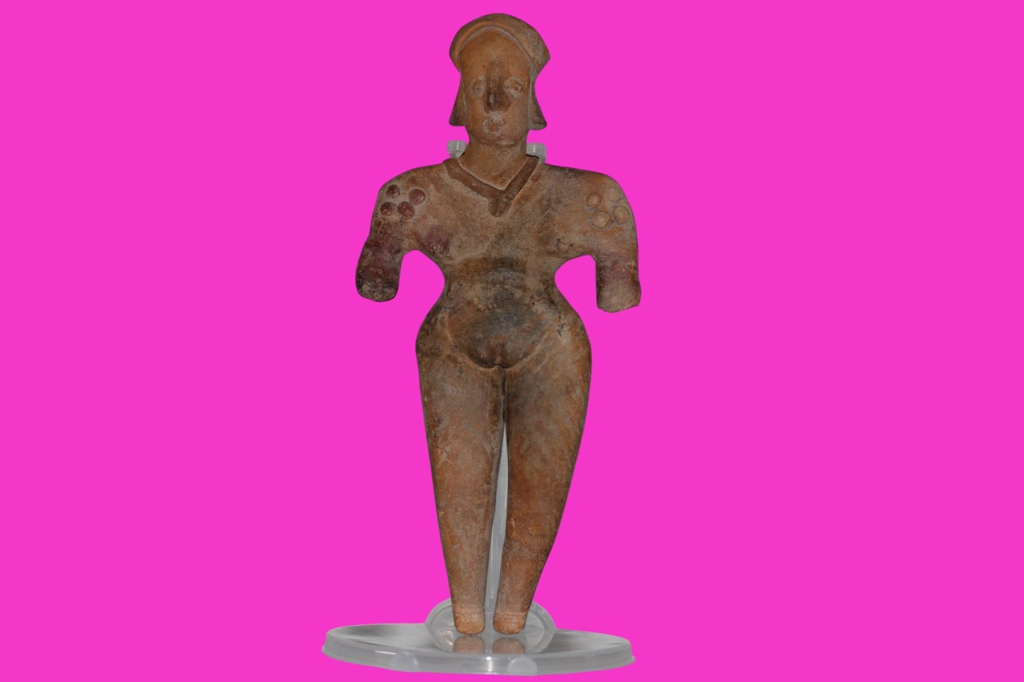 Pre Columbian Artifact BIG Female Shaman Tomb Figure Colima Mexico 100BC COA 250