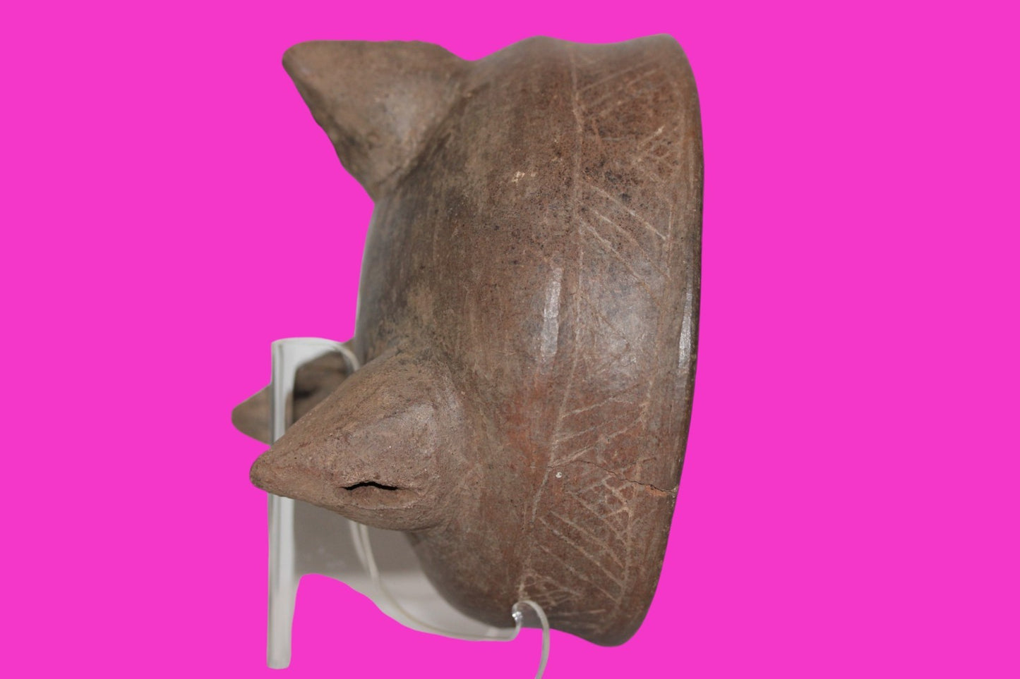 Pre Columbian Authentic Artifact Michoacan Tripod Rattle Bowl Mexico COA J16