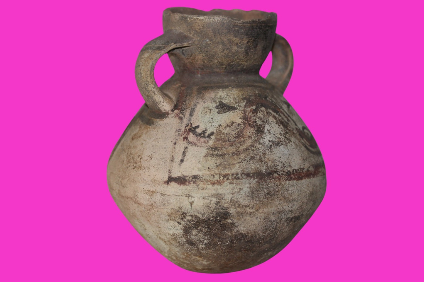 Pre Columbian Authentic Artifact Snake Jug Chancay Peru 1200 -1450 AD COA J103