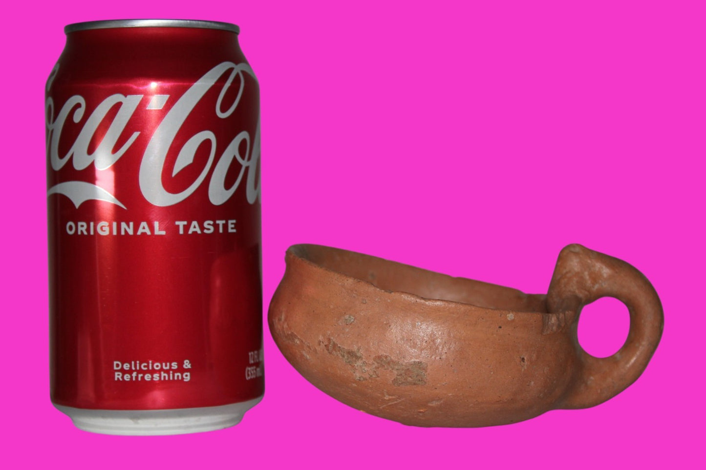 Ancient Holy Land Artifact 4000 Year Old Cup Time of Abraham 2000 BC COA J114