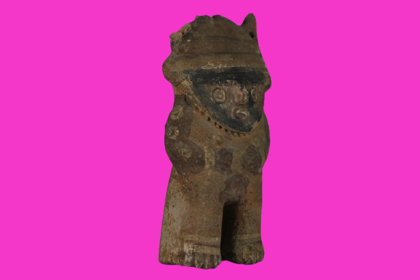 Pre Columbian Authentic Artifact Chancay Male Figure Peru 1200-1450AD COA J41