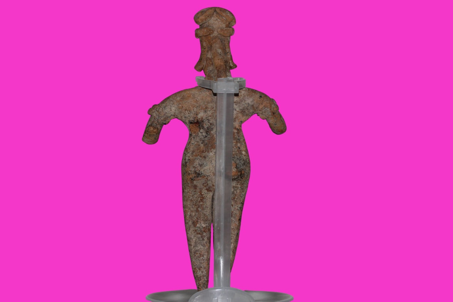 Pre Columbian Artifact 7 inch Female Tomb Figure Colima Mexico 100BC COA 252