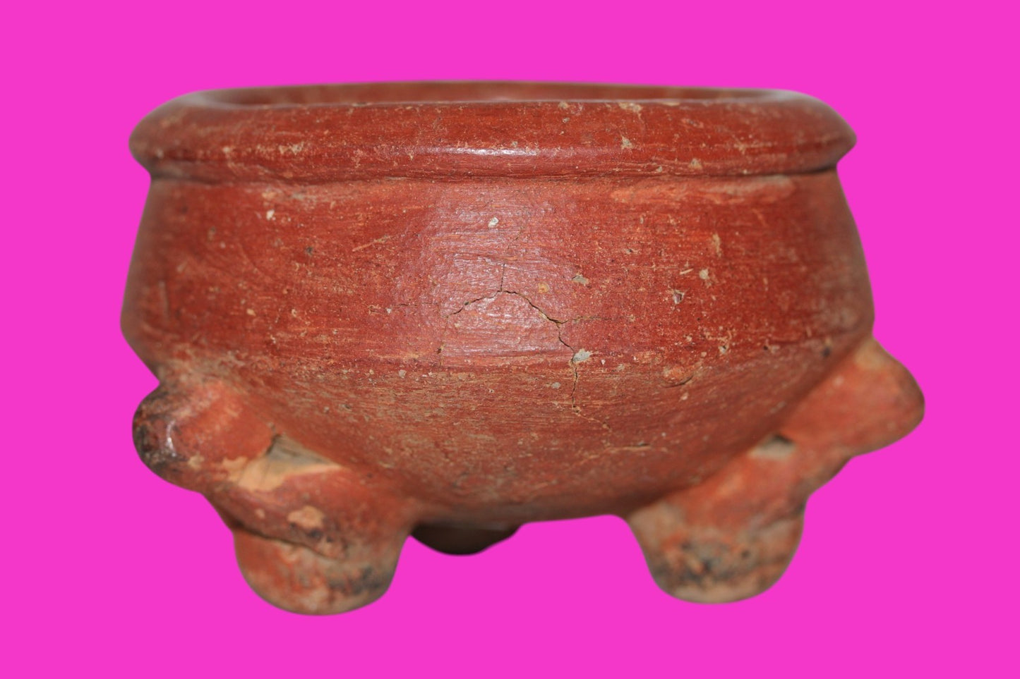 Pre Columbian Artifact Authentic Tripod Bowl Gran Cocle Panama 800 AD COA J74