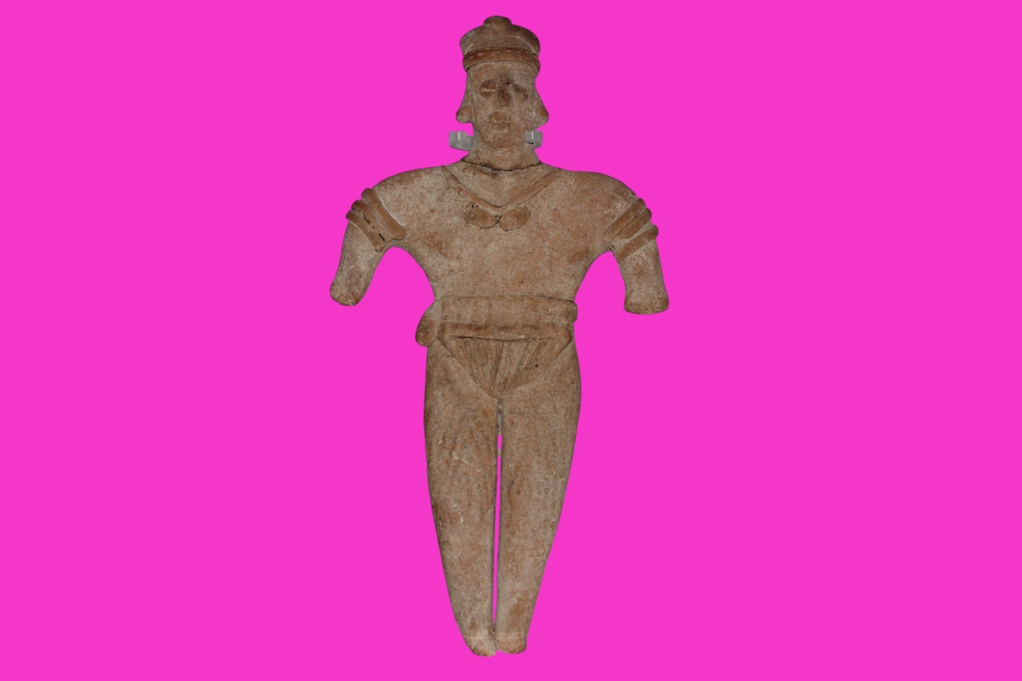 Pre Columbian Artifact Big 8 Inch Shaft Tomb Figure Colima Mexico 100 BC COA 243