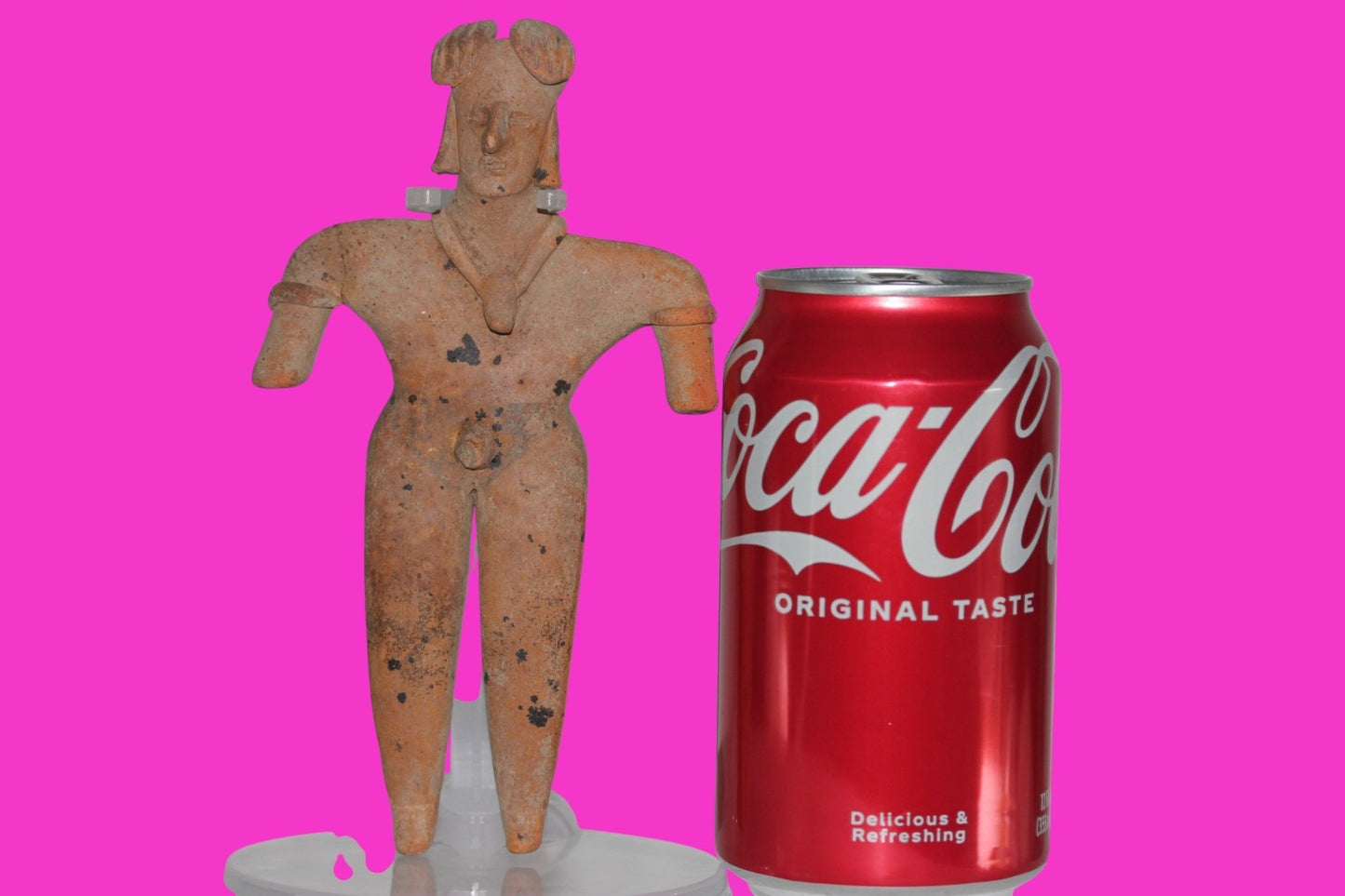 Pre Columbian Artifact 6 Inch Shaft Tomb Figure Colima Mexico 100 BC COA 235