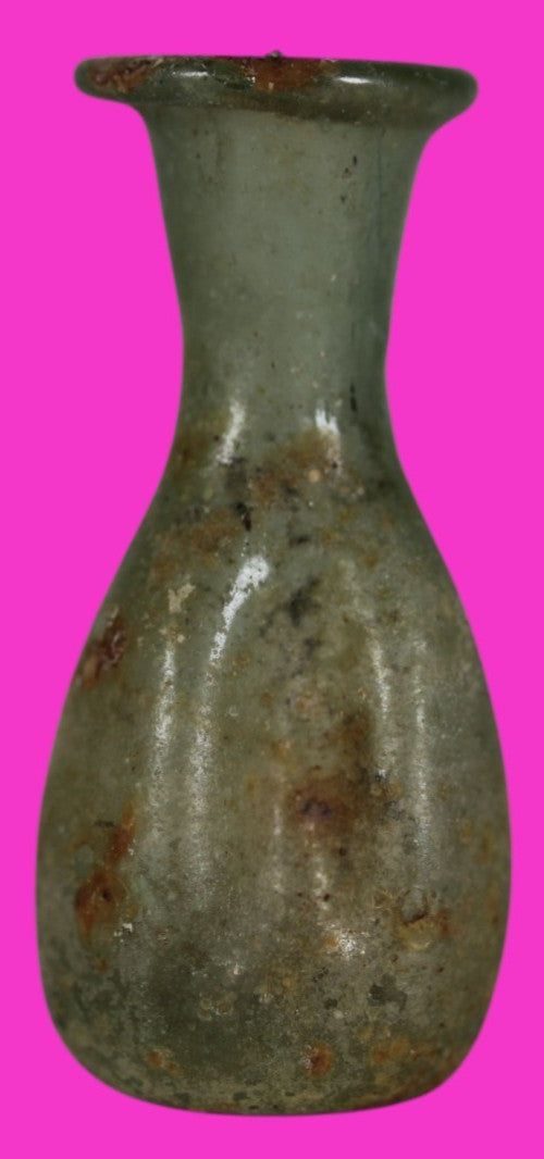 Ancient Holy Land Glass Bottle Authentic Artifact 100-300 AD Roman Era COA J10