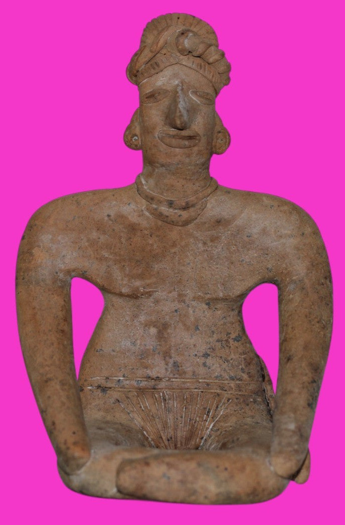 Pre Columbian Museum Quality Artifact Large Tomb Figure Colima Mexico COA 214