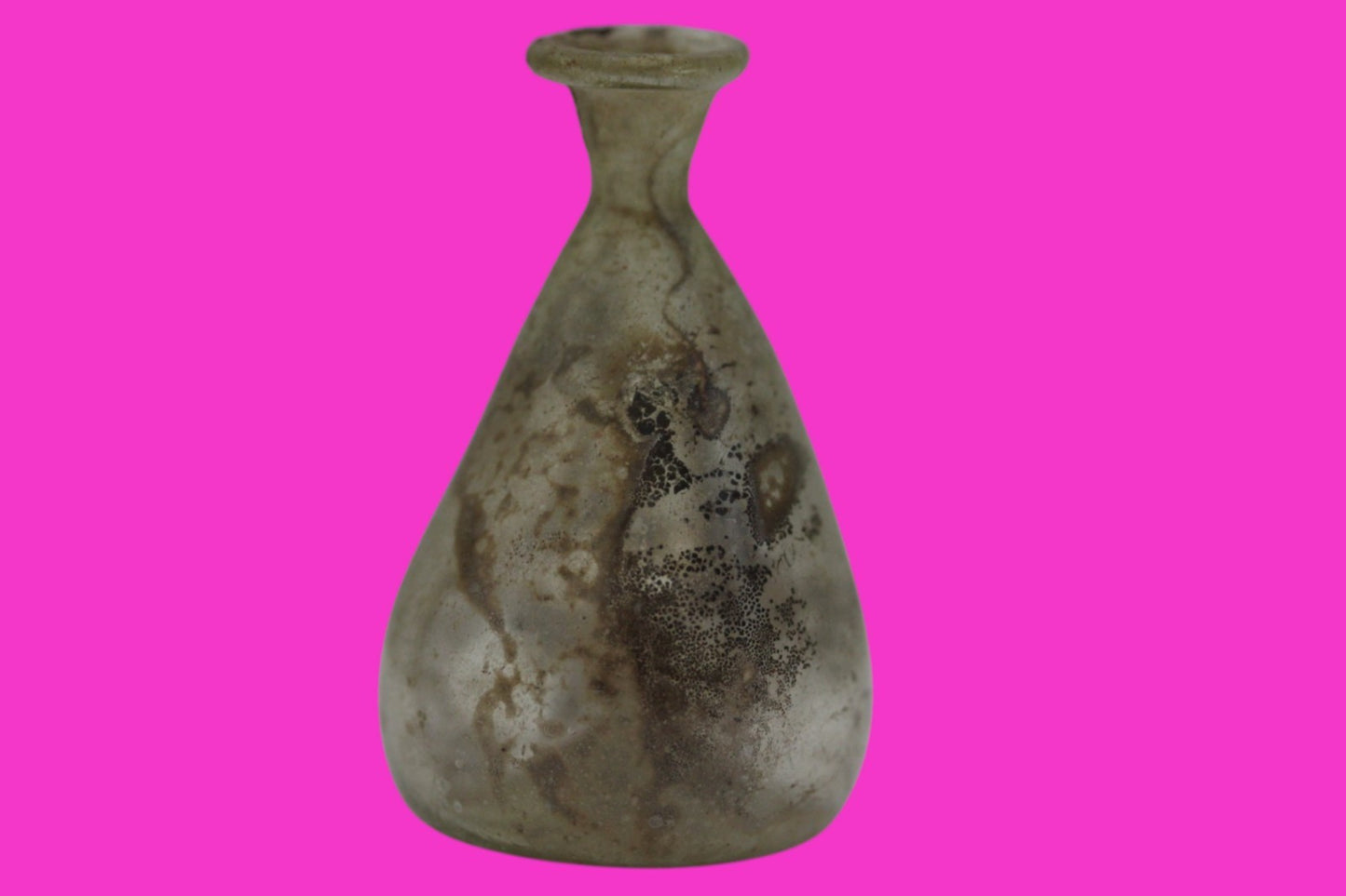 Ancient Holy Land Glass Bottle Authentic Artifact 100-300 AD Roman Era COA J08