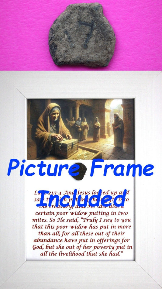 Widows Mite Coin Holy Land Artifact Free Display Frame Jesus Christ Lifetime 178