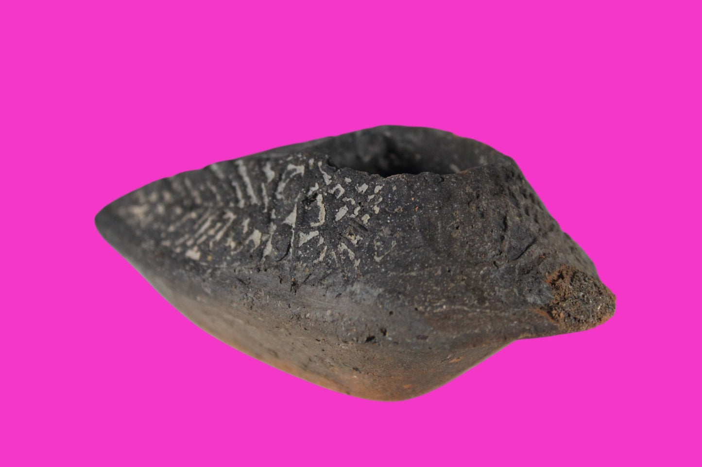 Oil Lamp Holy Land Ancient Artifact Jesus Christ Home Israel 300-600 AD COA 132