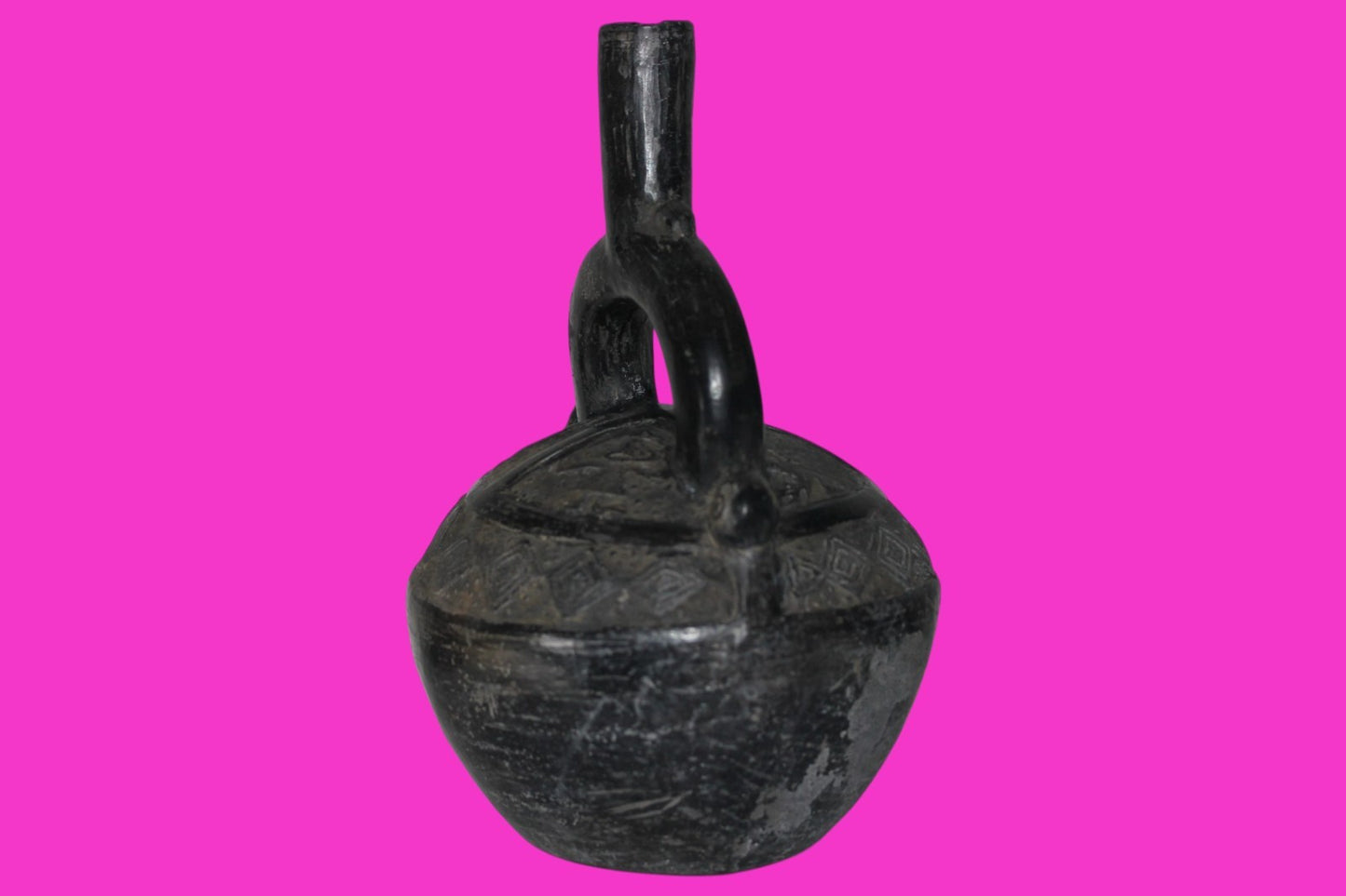 Pre Columbian Artifact Authentic Chimu Warrior Vessel 900-1400 AD Peru COA 222