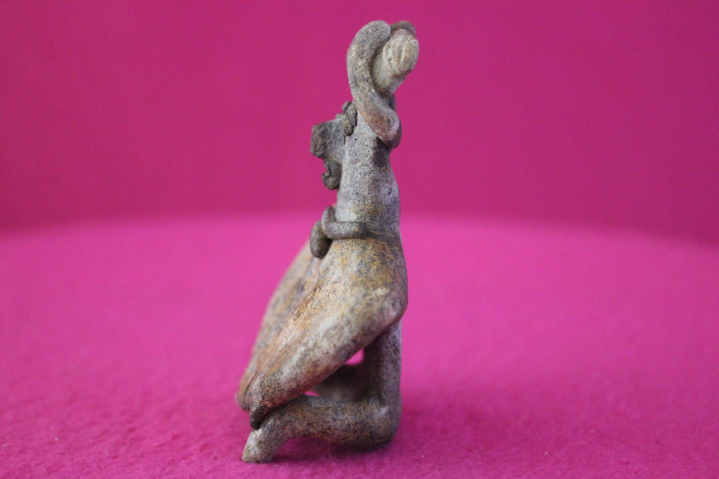 Authentic Pre Columbian Artifact Rare Skirted Tomb Figure Colima Mexico COA 184