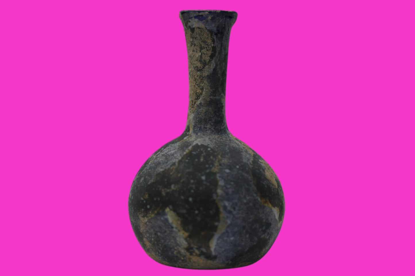 Authentic Ancient Holy Land Artifact Glass Bottle 100-300 AD Roman Era COA J21