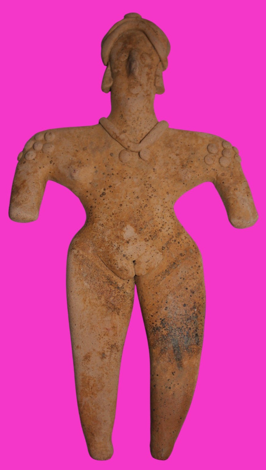 Pre Columbian Artifact BIG Female Shaman Tomb Figure Colima Mexico 100BC COA 237