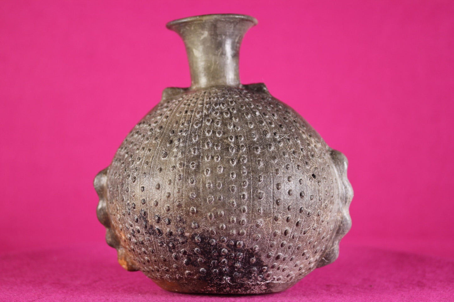 Pre Columbian Artifact Chimu Stippled Pottery Jar 850 AD-1470 AD Peru COA J48