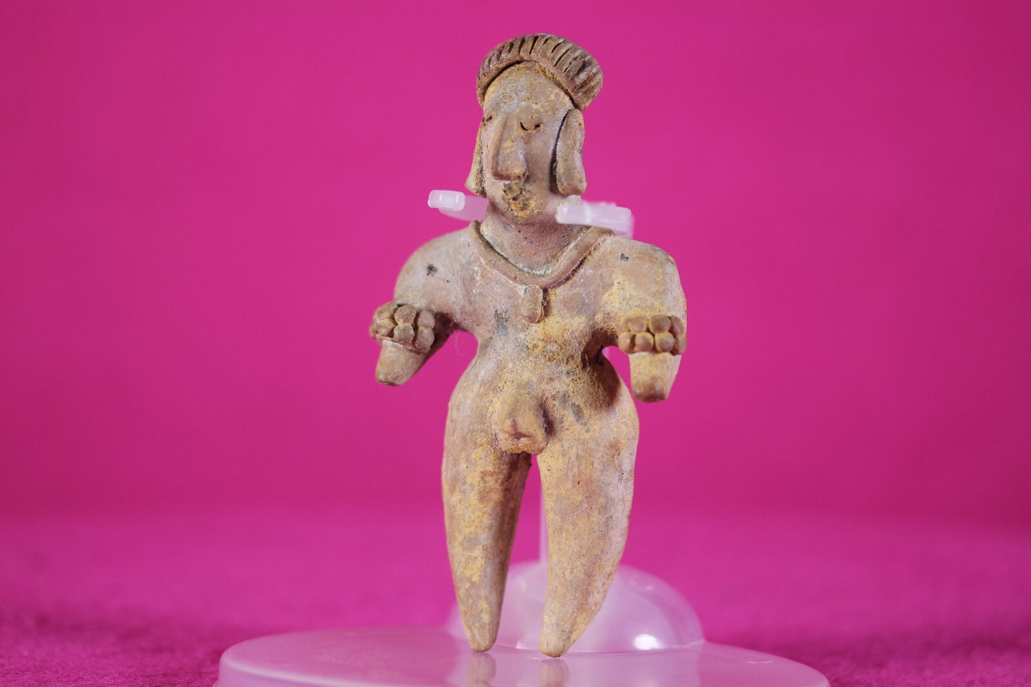 Pre Columbian Artifact Colima Figure Mexico 300BC-300AD Certified COA J64