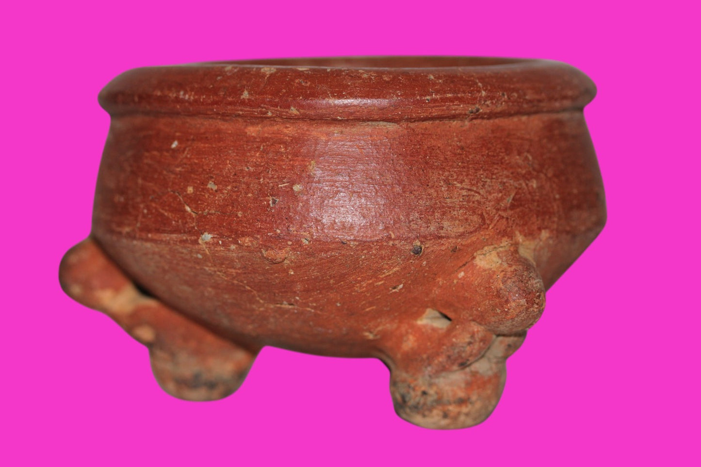 Pre Columbian Artifact Authentic Tripod Bowl Gran Cocle Panama 800 AD COA J74