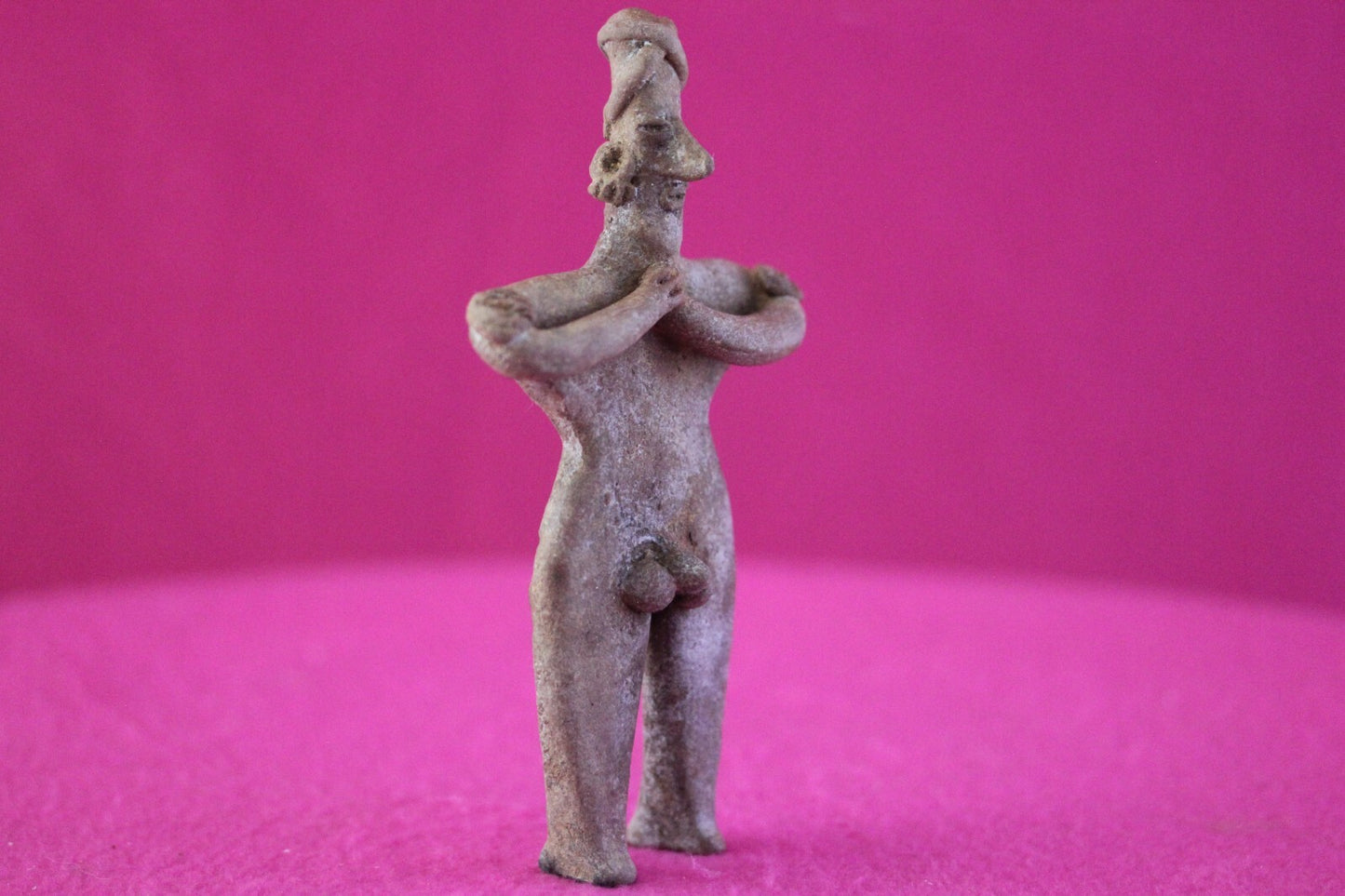 Authentic Pre Columbian Artifact Tomb Figure Colima Mexico 100 BC-250 AD COA 174