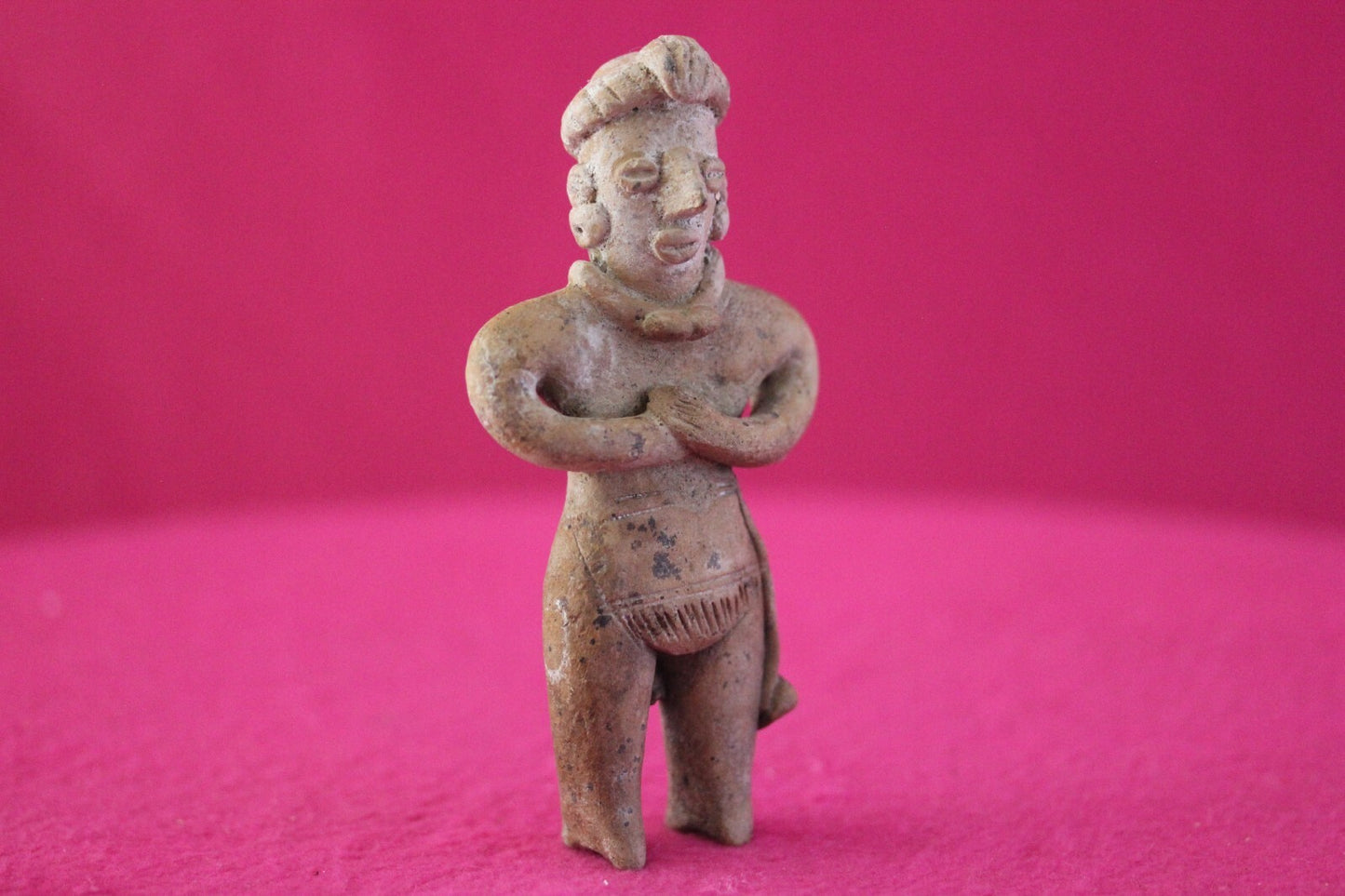 Authentic Pre Columbian Artifact Tomb Figure Colima Mexico 100 BC-250 AD COA 172