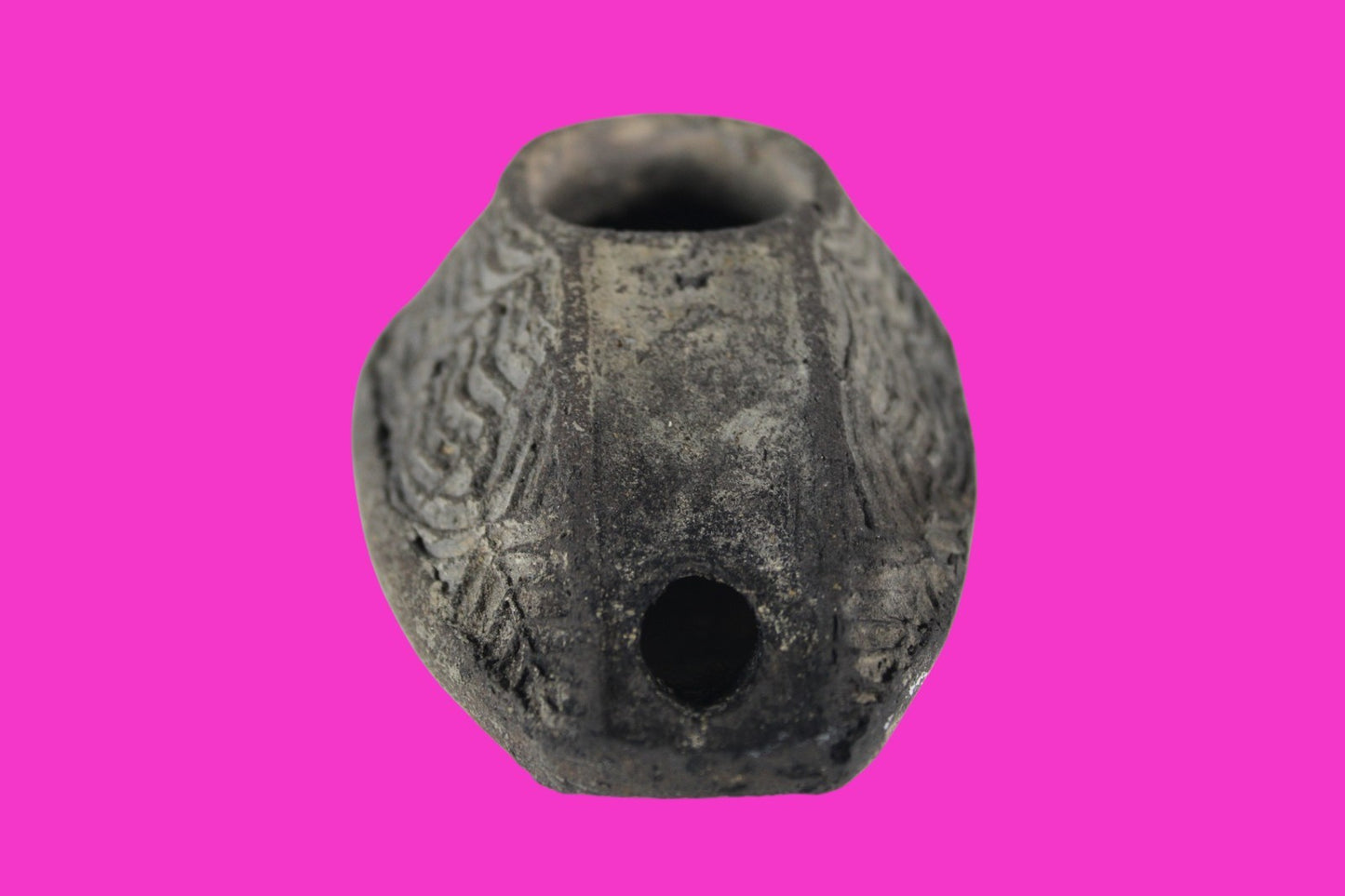 Oil Lamp Holy Land Ancient Artifact Jesus Christ Home Israel 300-600 AD COA 103