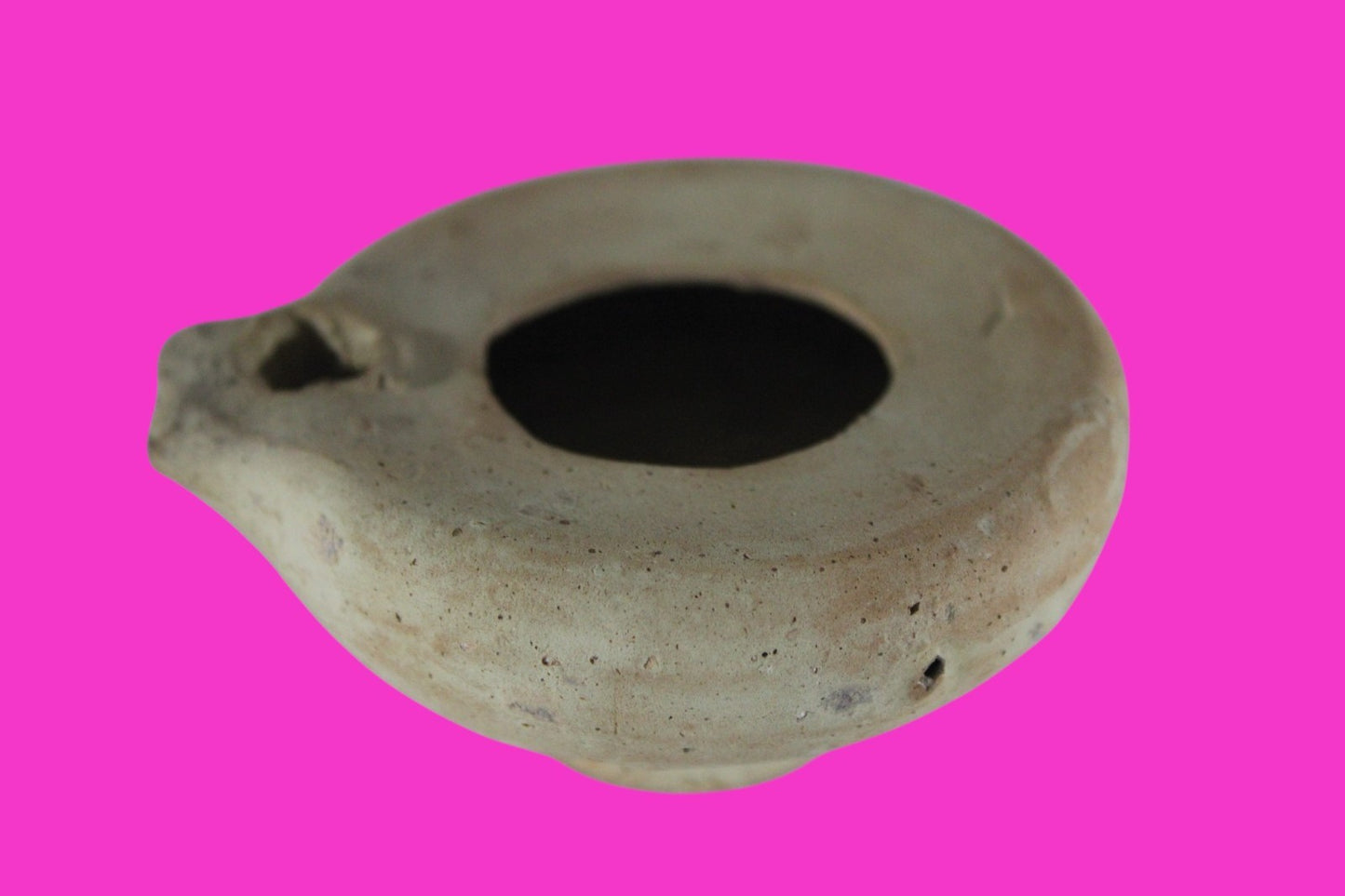 Ancient Holy Land Oil Lamp Artifact Home of Jesus Christ 100 BC-200 AD COA J151