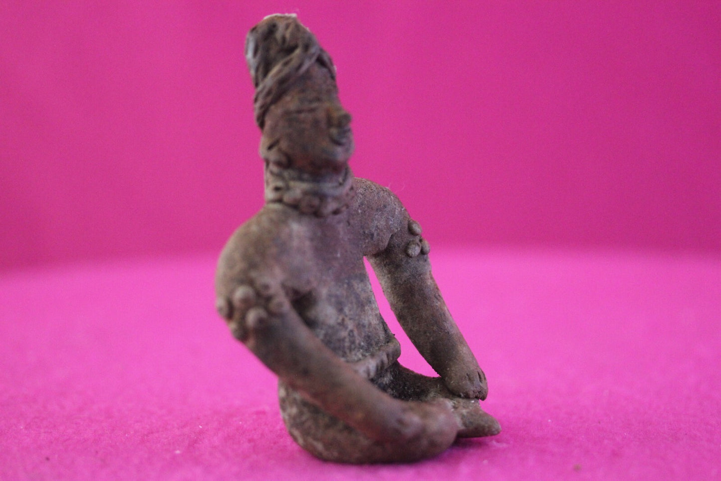 Pre Columbian Artifact Authentic Rare Seated Tomb Figure Colima Mexico COA 179