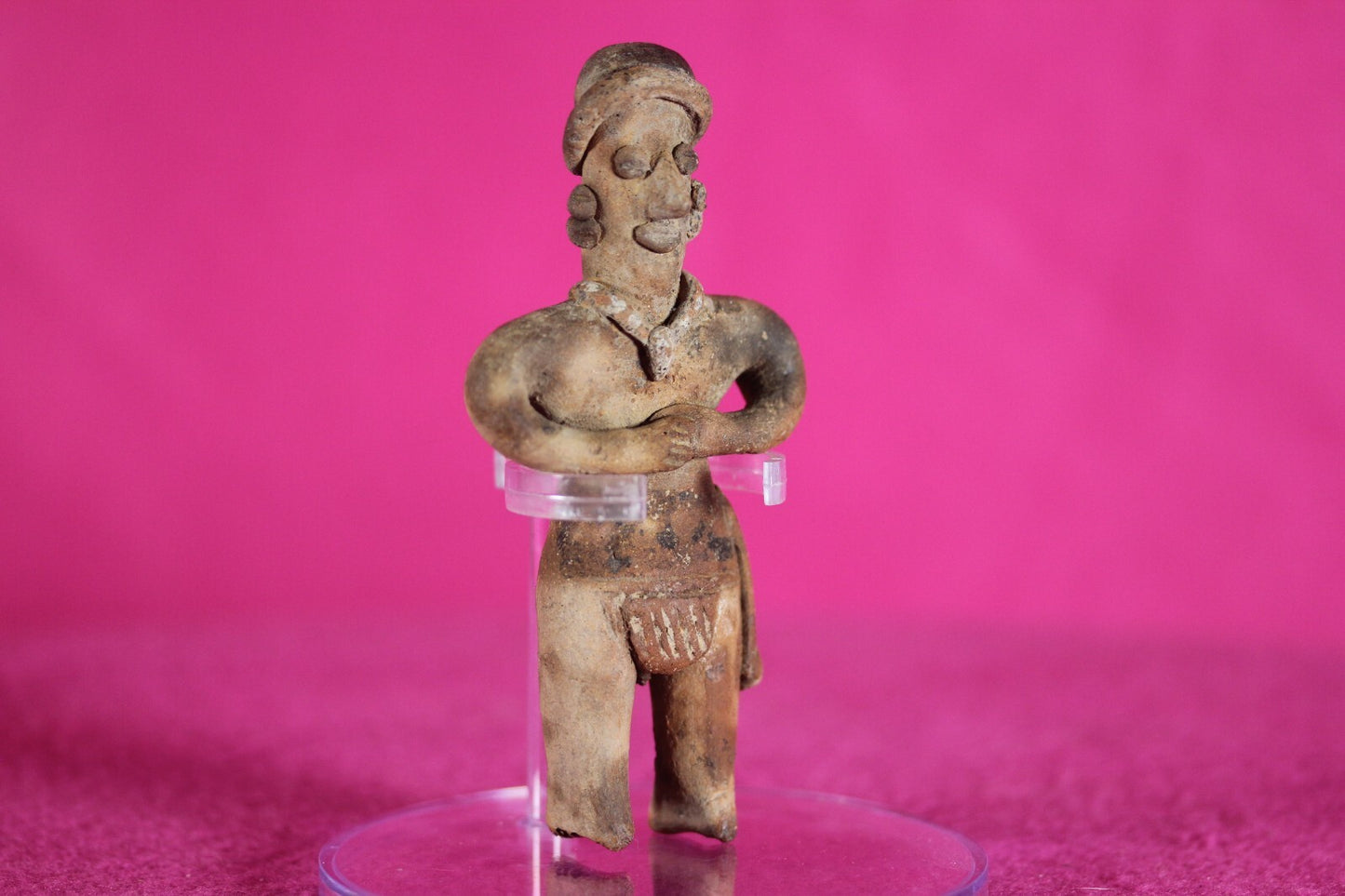 Authentic Pre Columbian Artifact Tomb Figure Colima Mexico 100 BC-250 AD COA 139