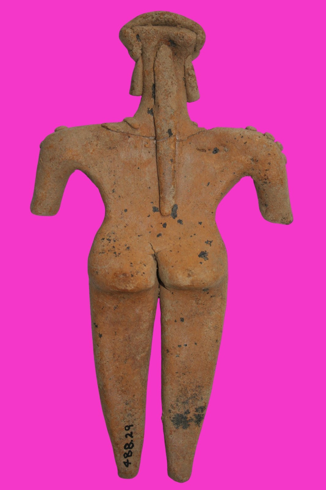 Pre Columbian Artifact 8in Female Shaman Tomb Figure Colima Mexico 100BC COA 255