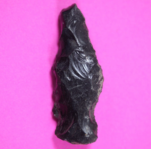 Pre Columbian Artifact Authentic Aztec Arrowhead Battle of Mexico City COA 70