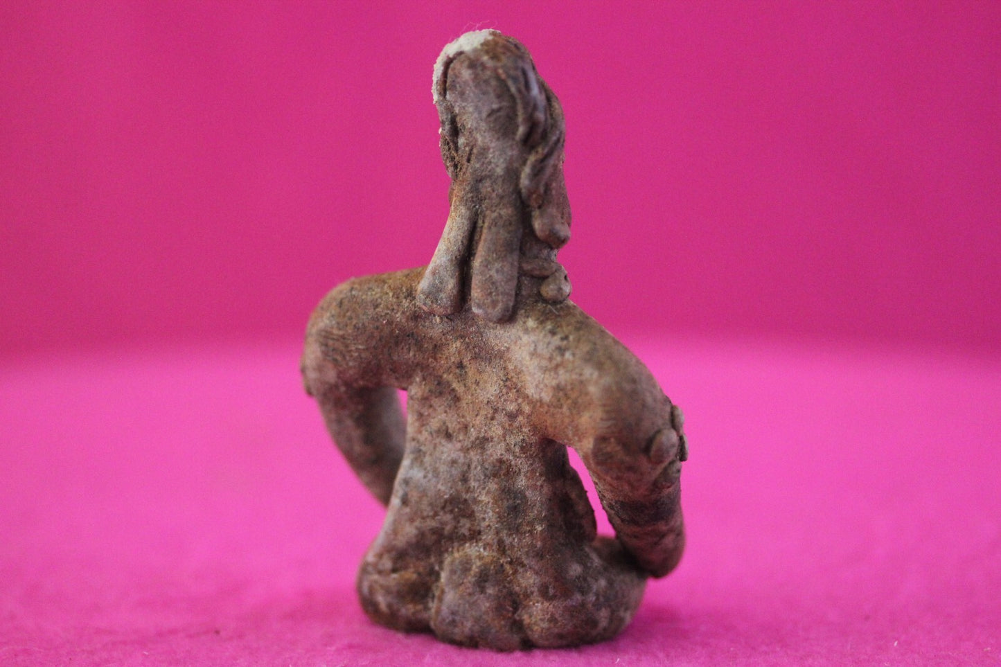 Authentic Pre Columbian Artifact Rare Seated Tomb Figure Colima Mexico COA 179