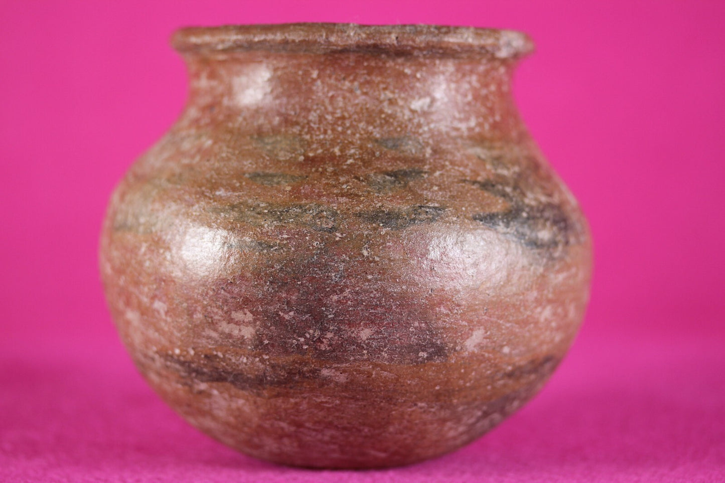Pre Columbian Artifact Colima 300 BC-300 AD Red Jar Guaranteed Authentic COA J57