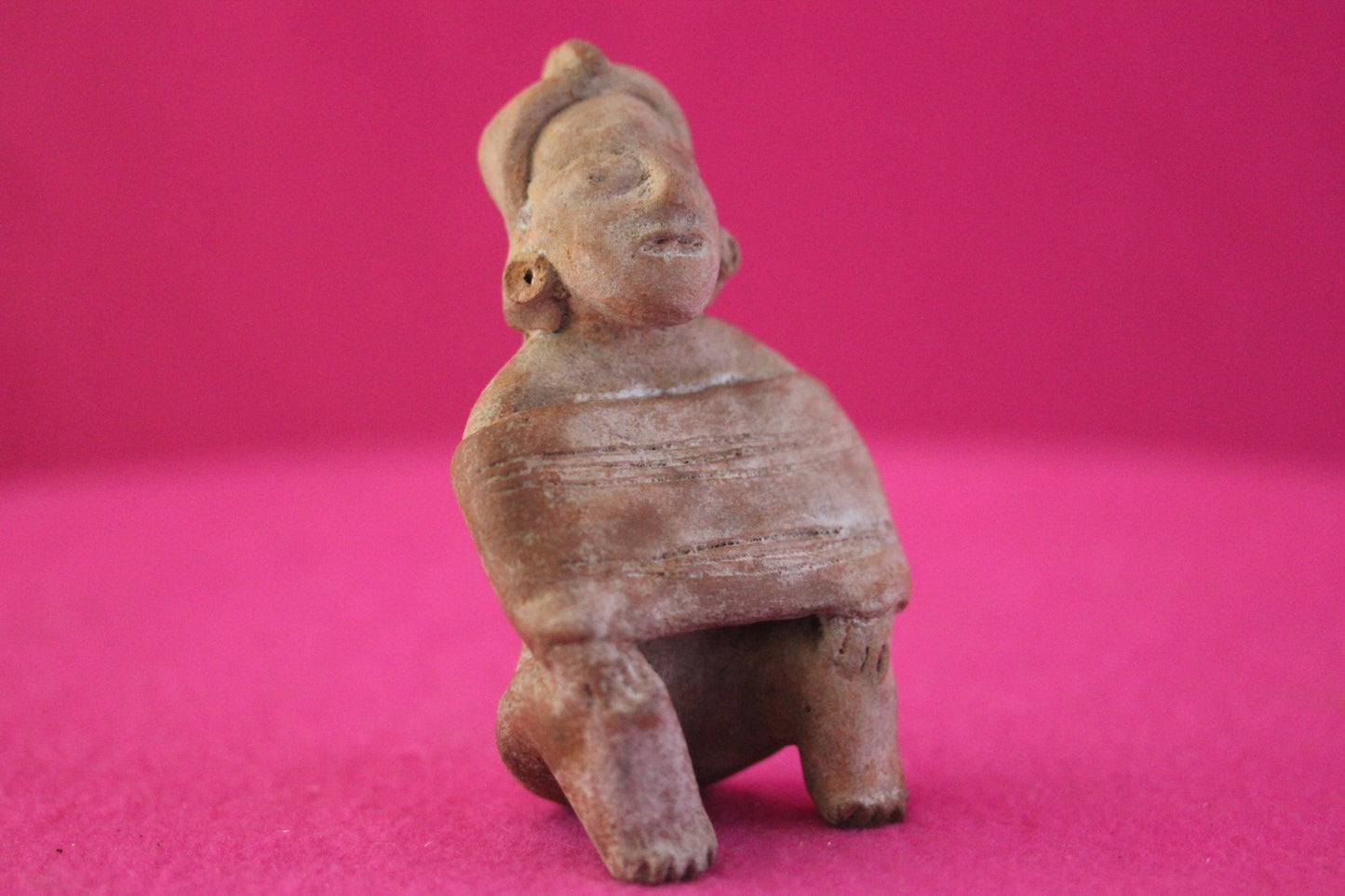 Authentic Pre Columbian Artifact Rare Skirted Tomb Figure Colima Mexico COA 180