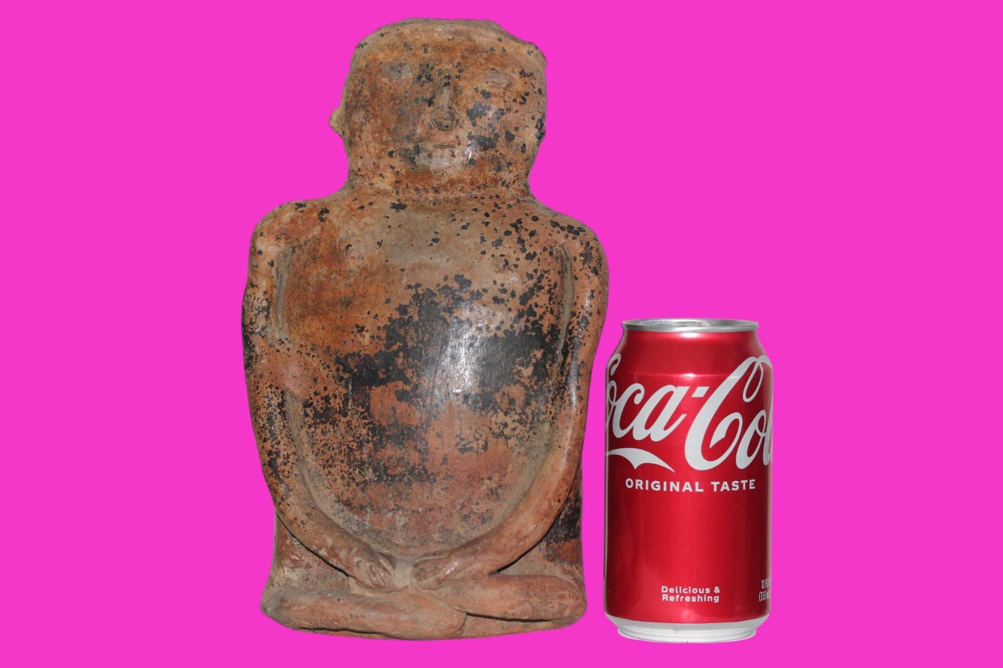 Pre Columbian Artifact Authentic Large Figure Quimbaya Colombia 500 AD COA 216