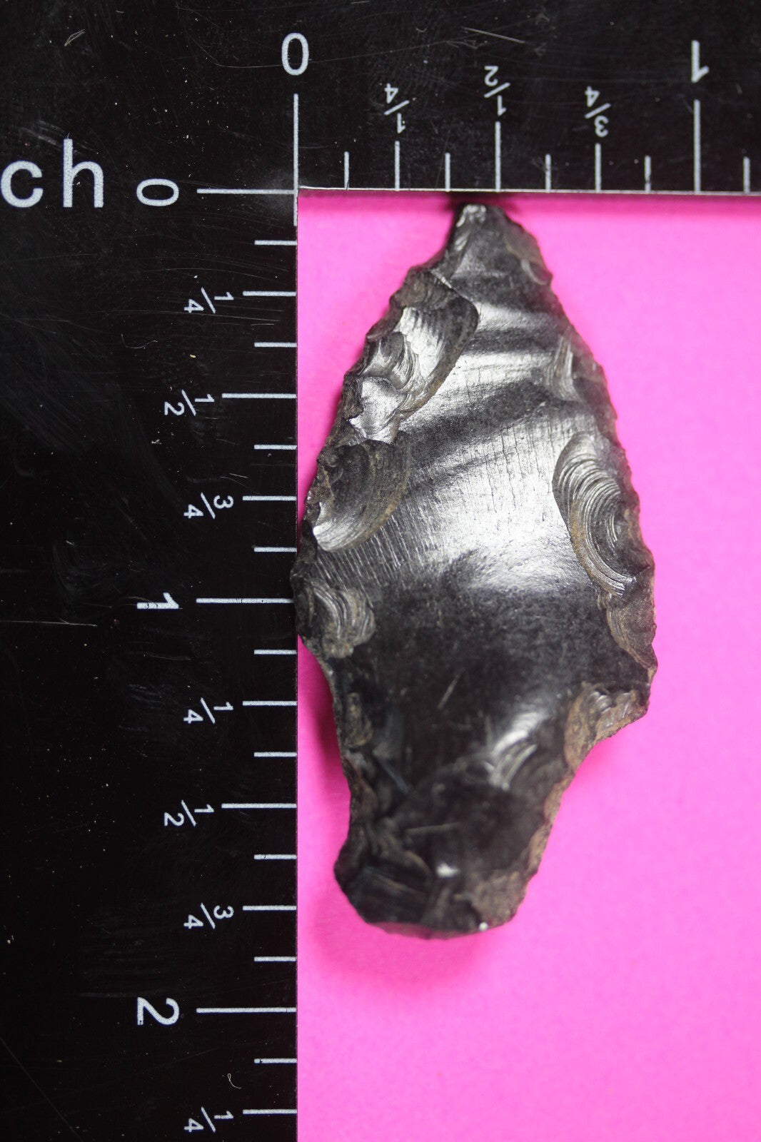 Pre Columbian Artifact Authentic Aztec Arrowhead Battle of Mexico City COA 50