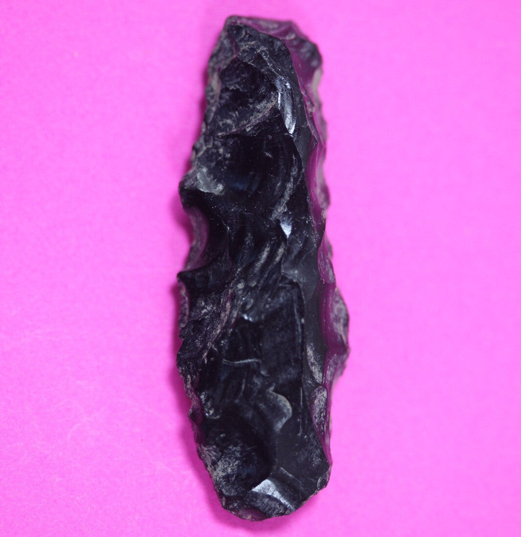 Pre Columbian Artifact Authentic Aztec Arrowhead Battle of Mexico City COA 52