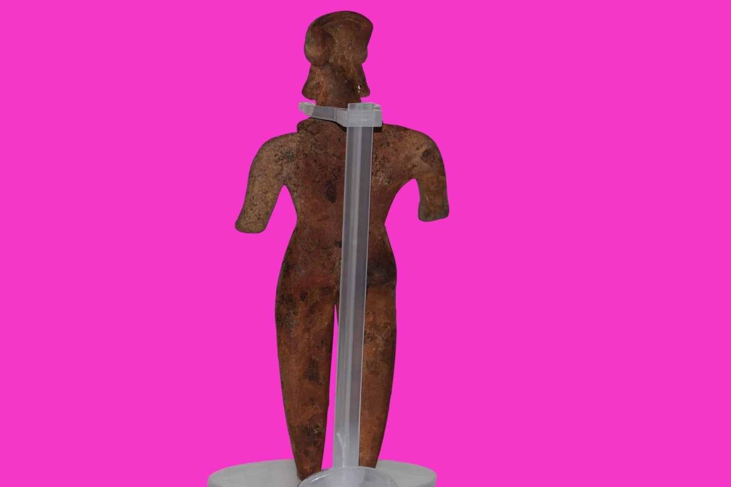 Pre Columbian Artifact 7 inch Male Shaft Tomb Figure Colima Mexico 100BC COA 263