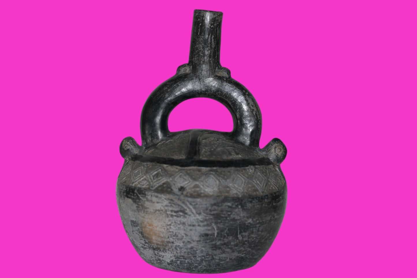 Pre Columbian Artifact Authentic Chimu Warrior Vessel 900-1400 AD Peru COA 222