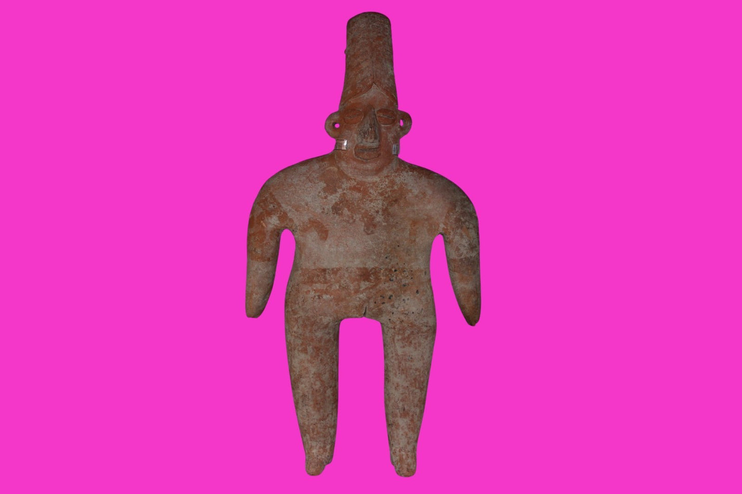 Pre Columbian Artifact Giant 10in Female Tomb Figure Colima Mexico 100BC COA 271