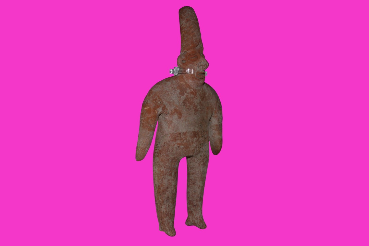 Pre Columbian Artifact Giant 10in Female Tomb Figure Colima Mexico 100BC COA 271